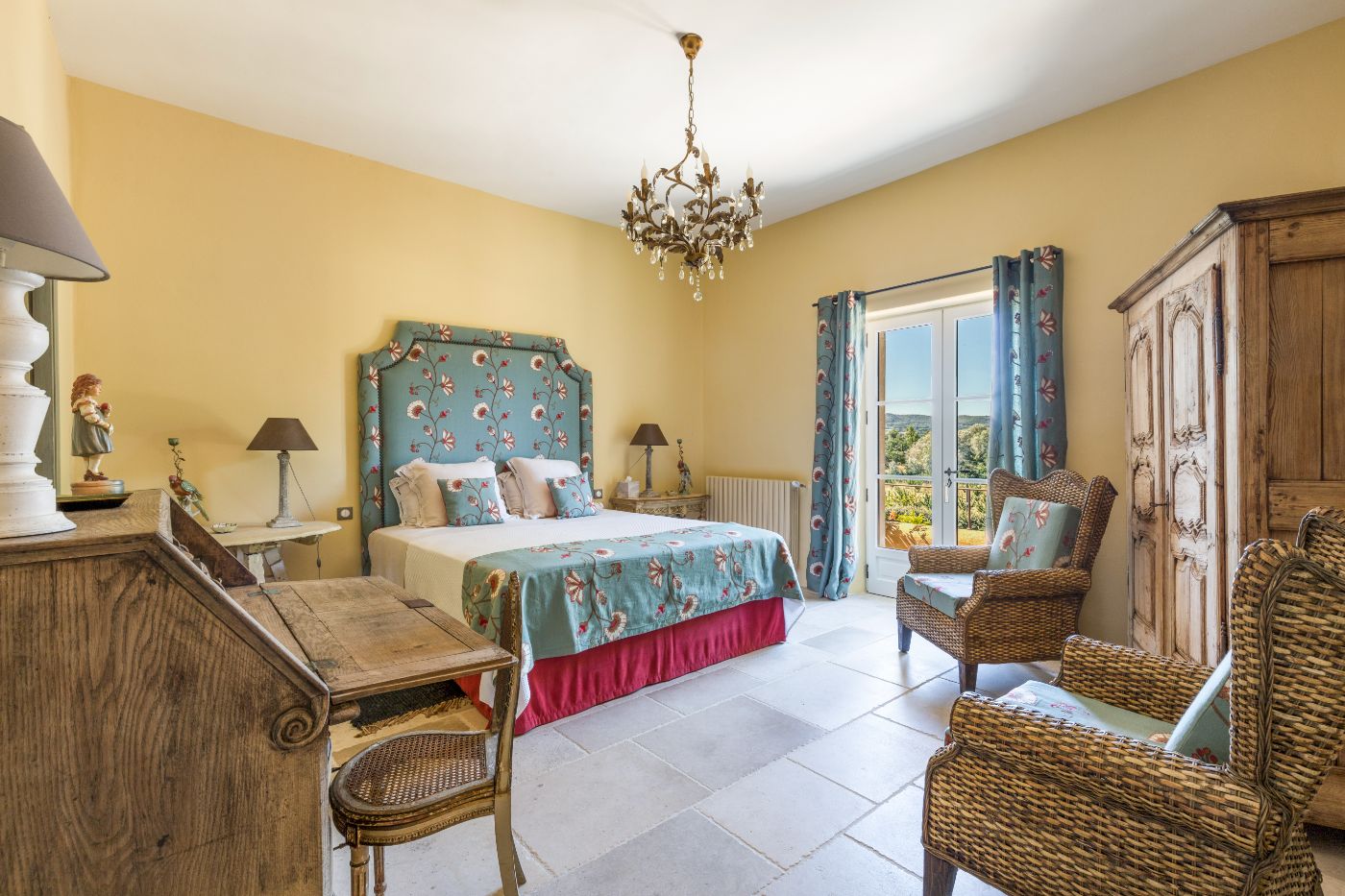 Bedroom Two at Mas Bonnieux in Provence