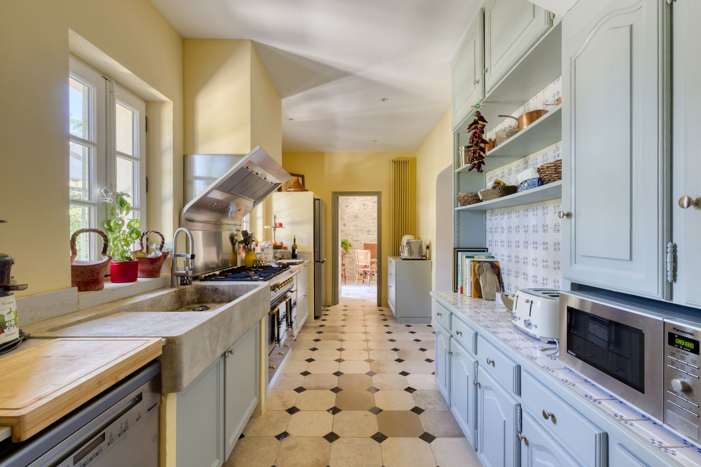 Kitchen at Mas Bonnieux in Provence