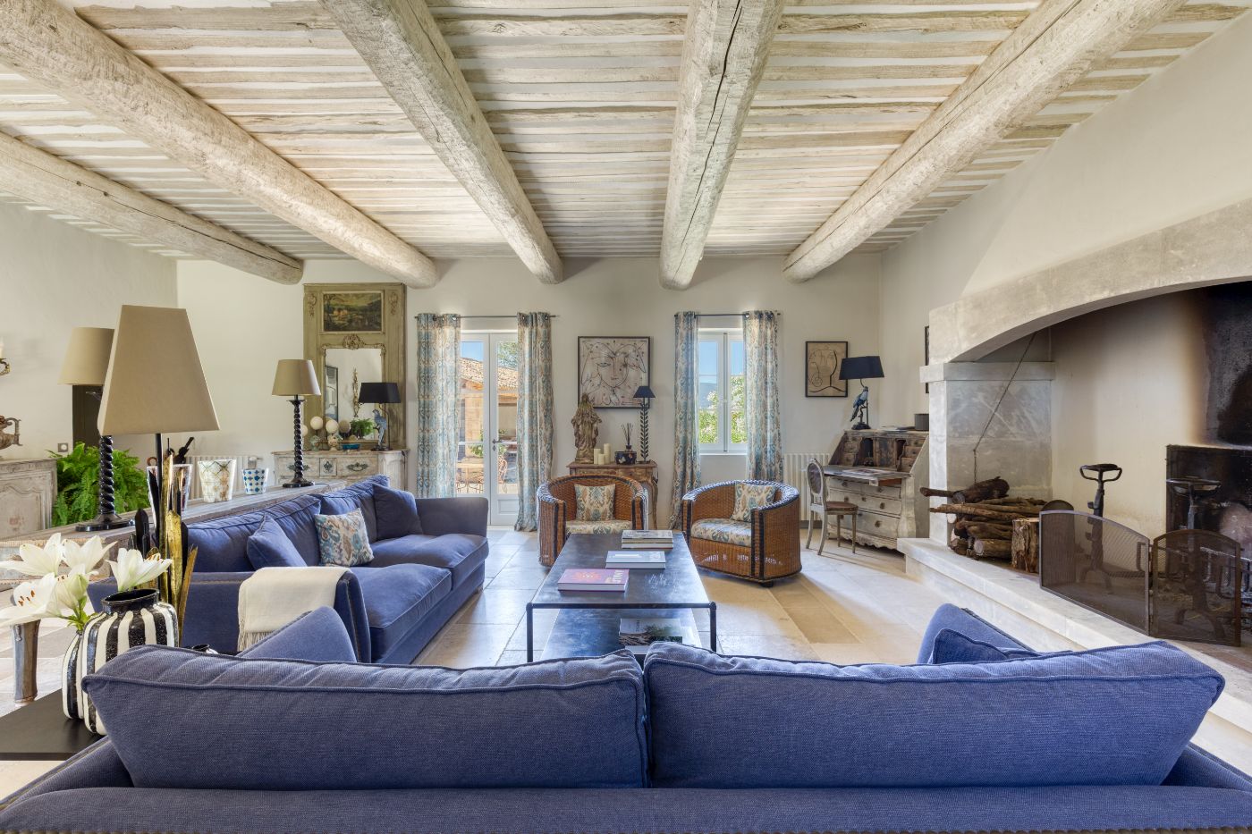 Living Room at Mas Bonnieux in Provence
