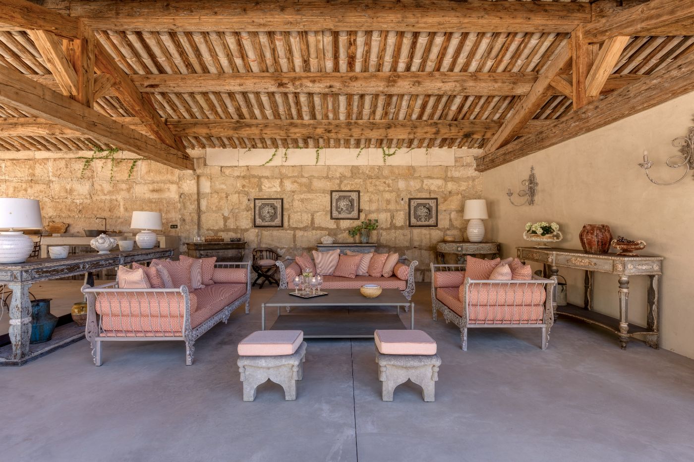 Outdoor Sitting Area at Mas Bonnieux in Provence