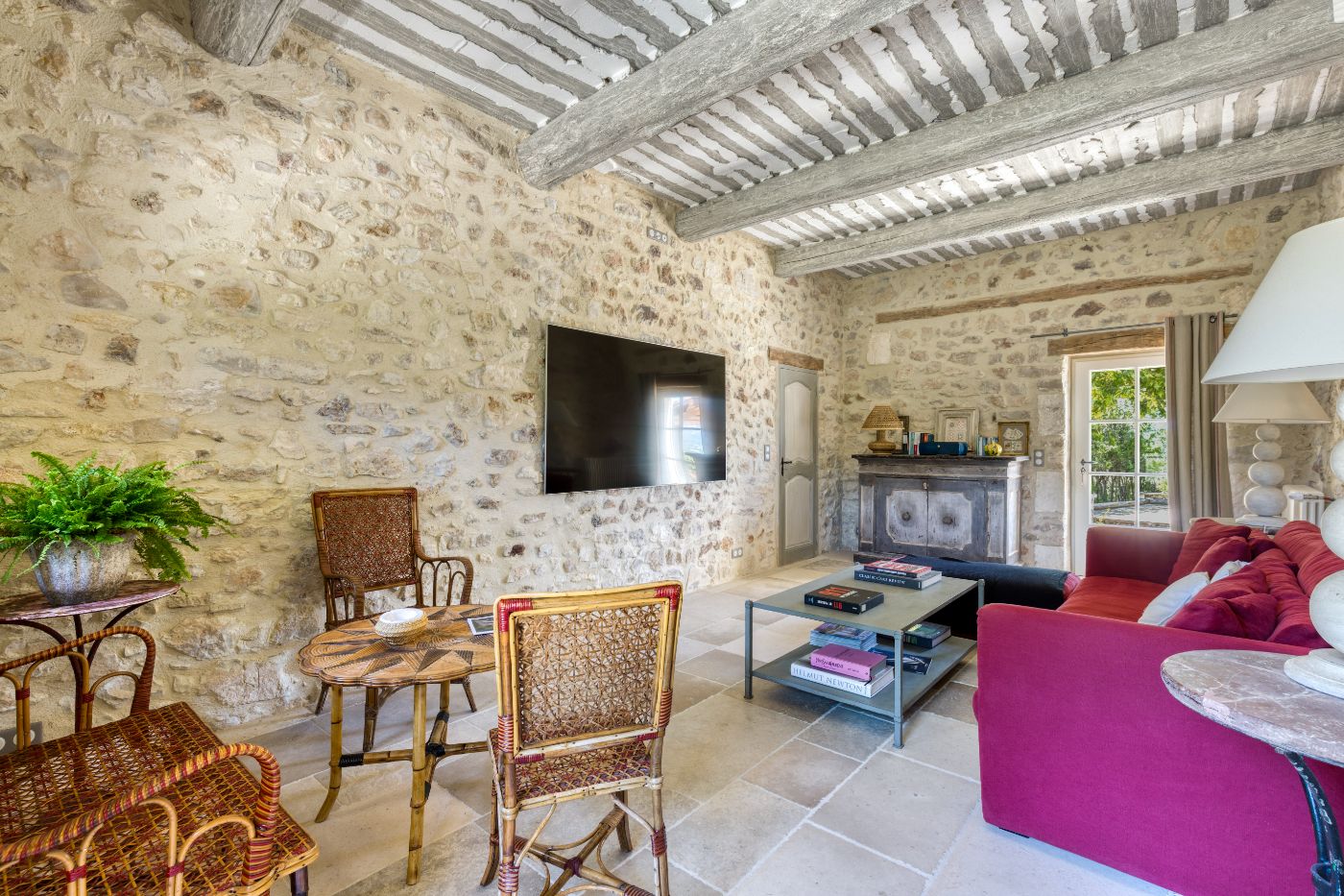 Sitting Room at Mas Bonnieux in Provence
