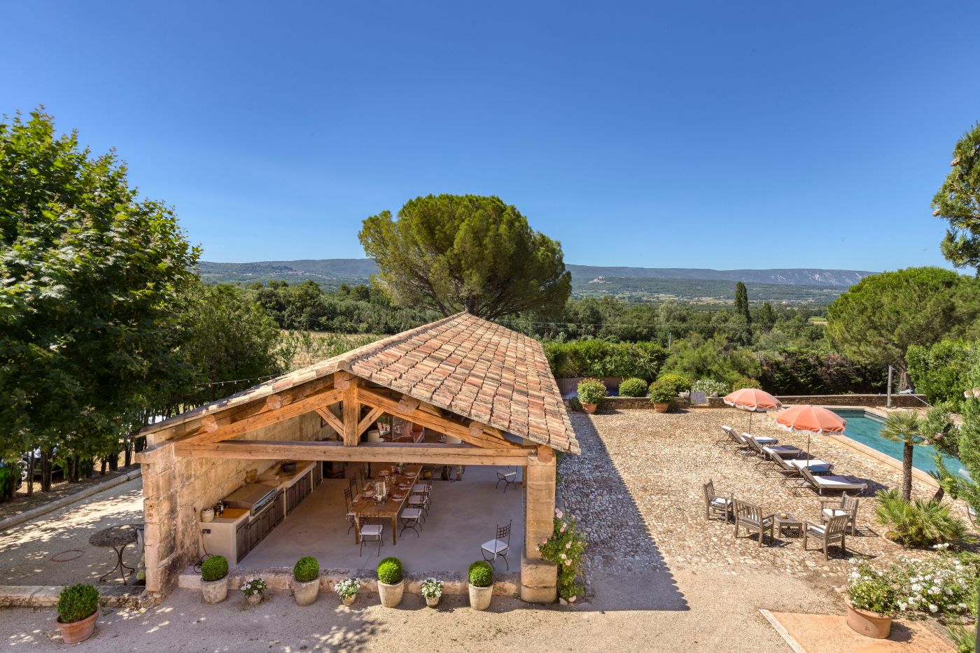 View from Mas Bonnieux in Provence