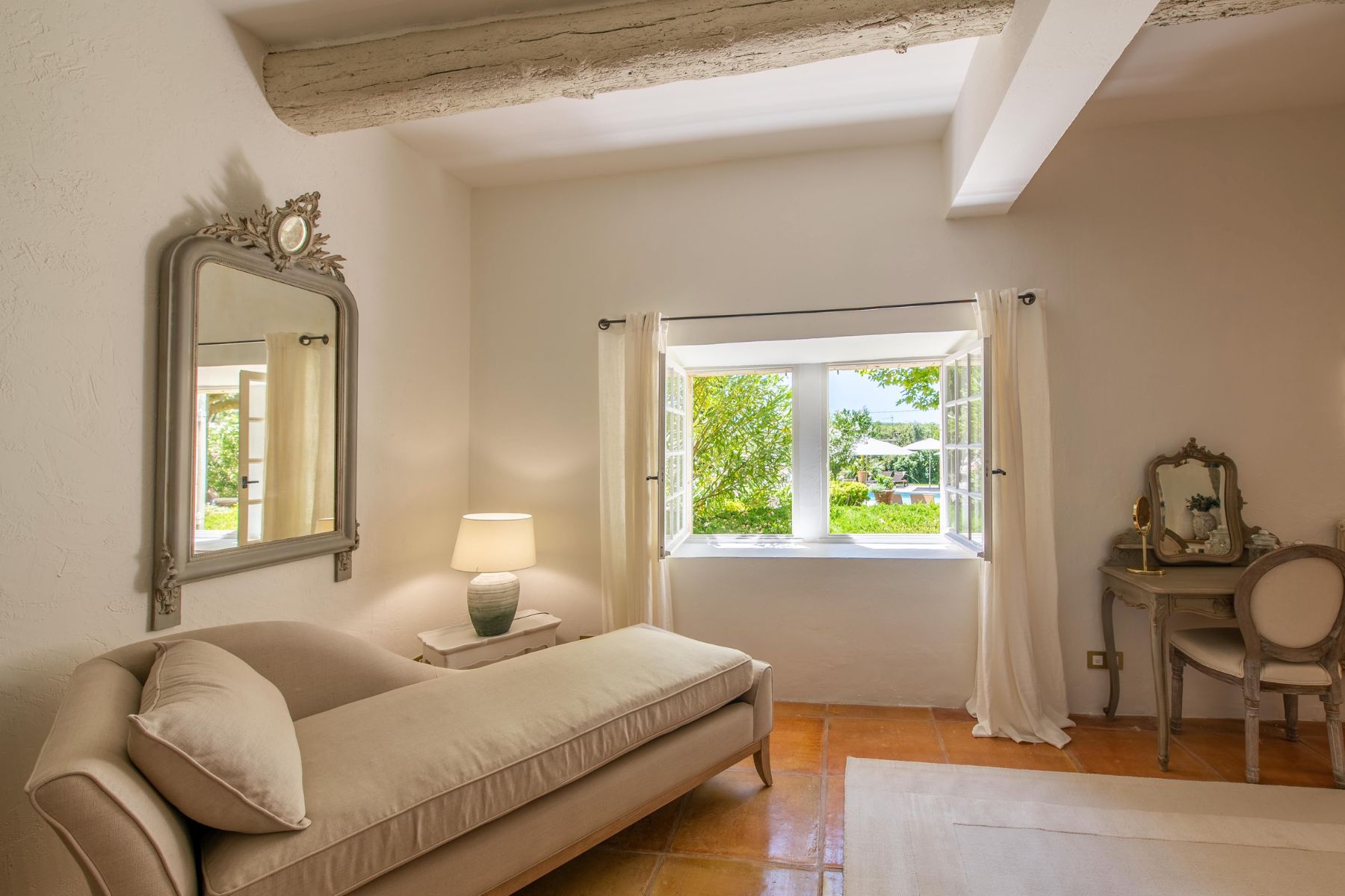 Details in Bedroom 1 at Mas de Cabrieres in Provence