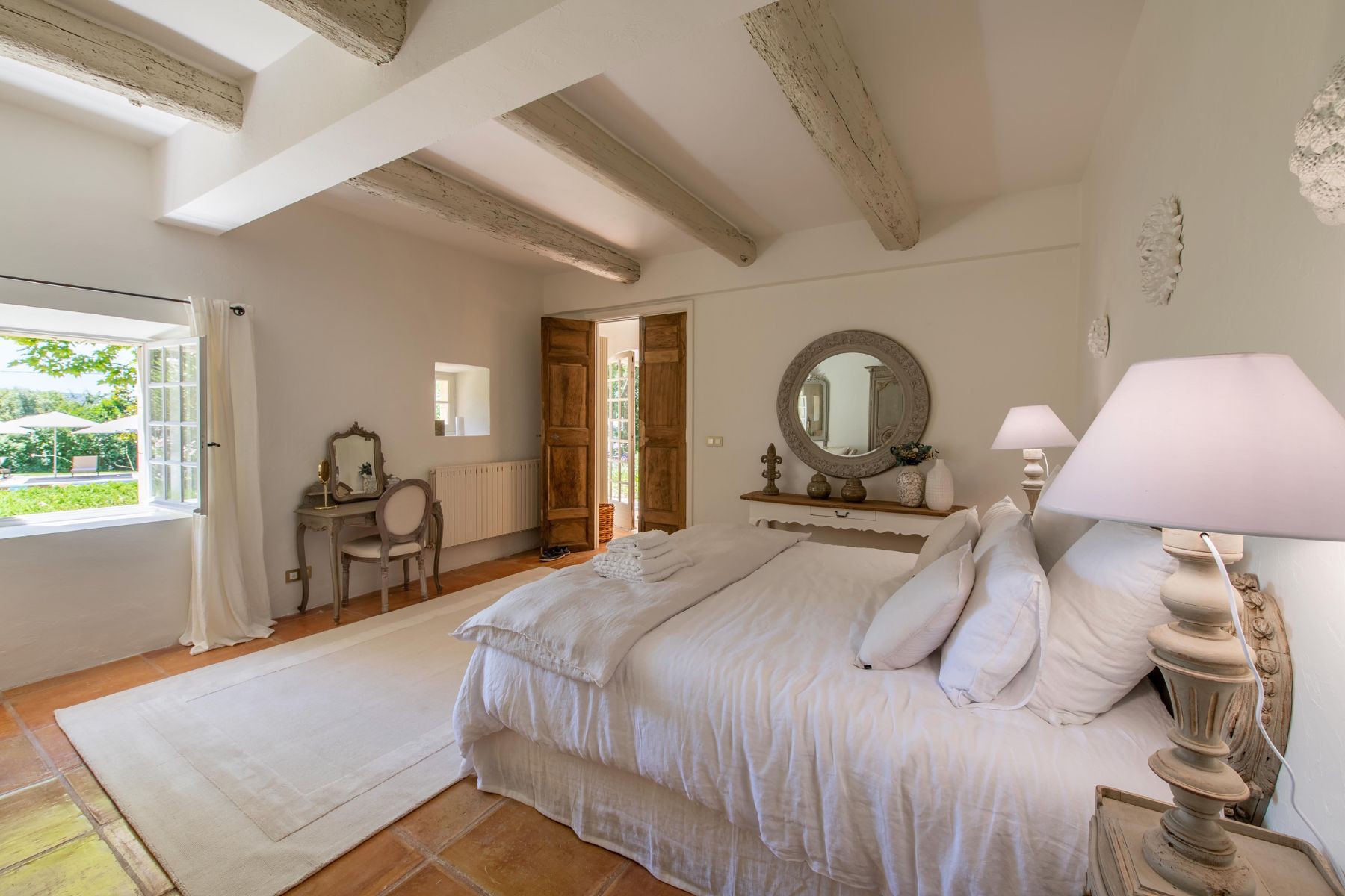 Bedroom 1 at Mas de Cabrieres in Provence