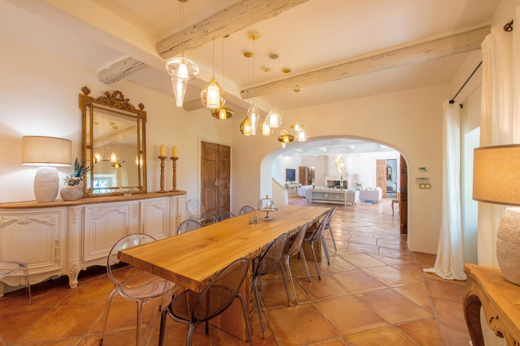Dining Room at Mas de Cabrieres in Provence