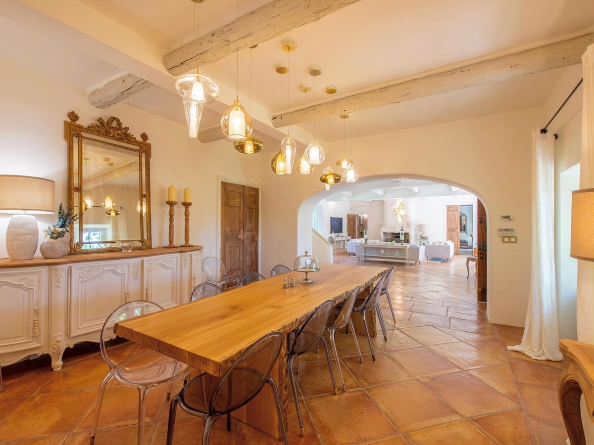 Dining Room at Mas de Cabrieres in Provence