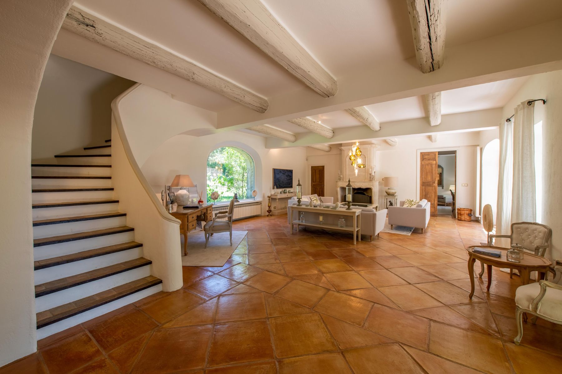 Foyer at Mas de Cabrieres in Provence