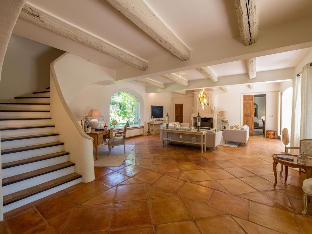 Foyer at Mas de Cabrieres in Provence