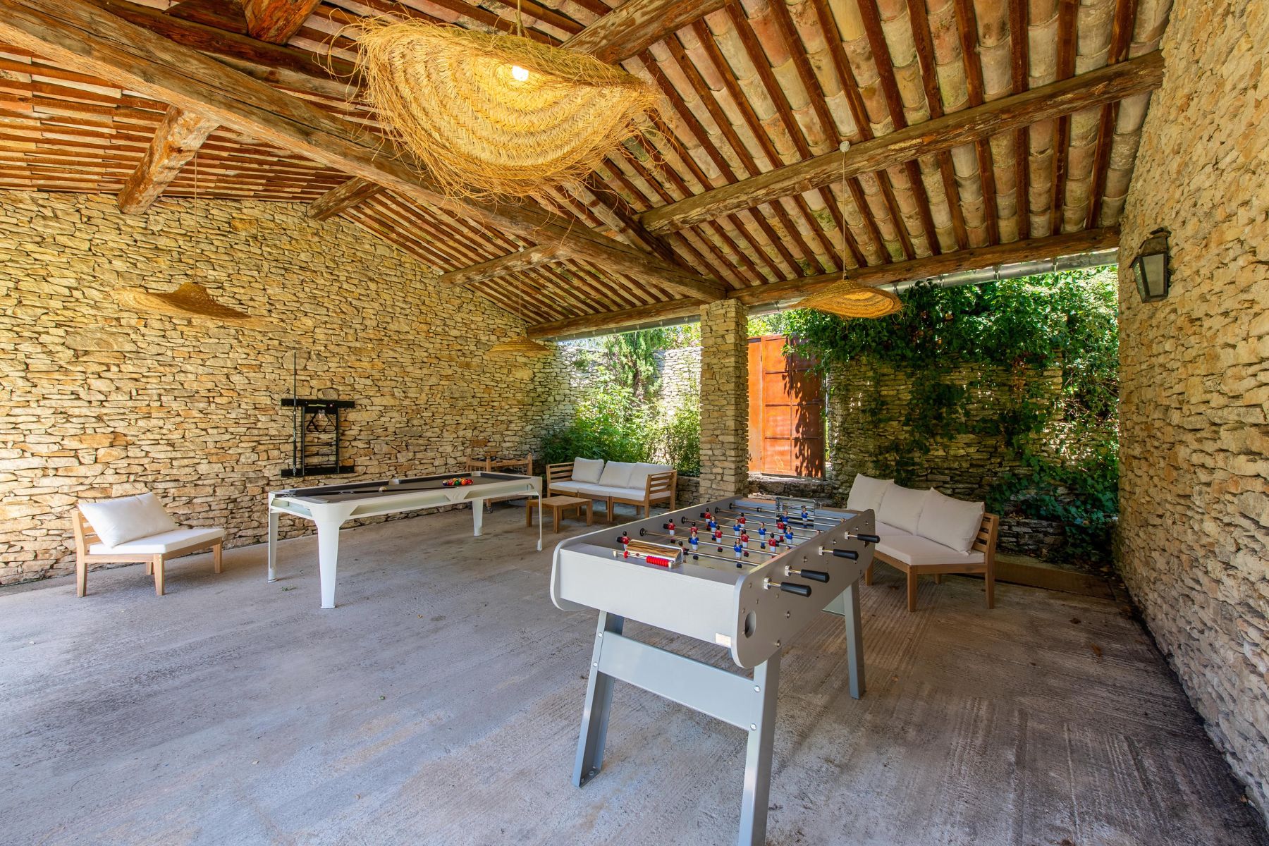 Games Room at Mas de Cabrieres in Provence