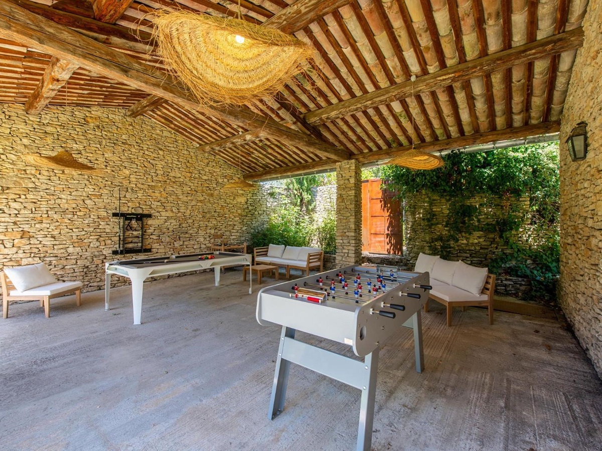 Games Room at Mas de Cabrieres in Provence