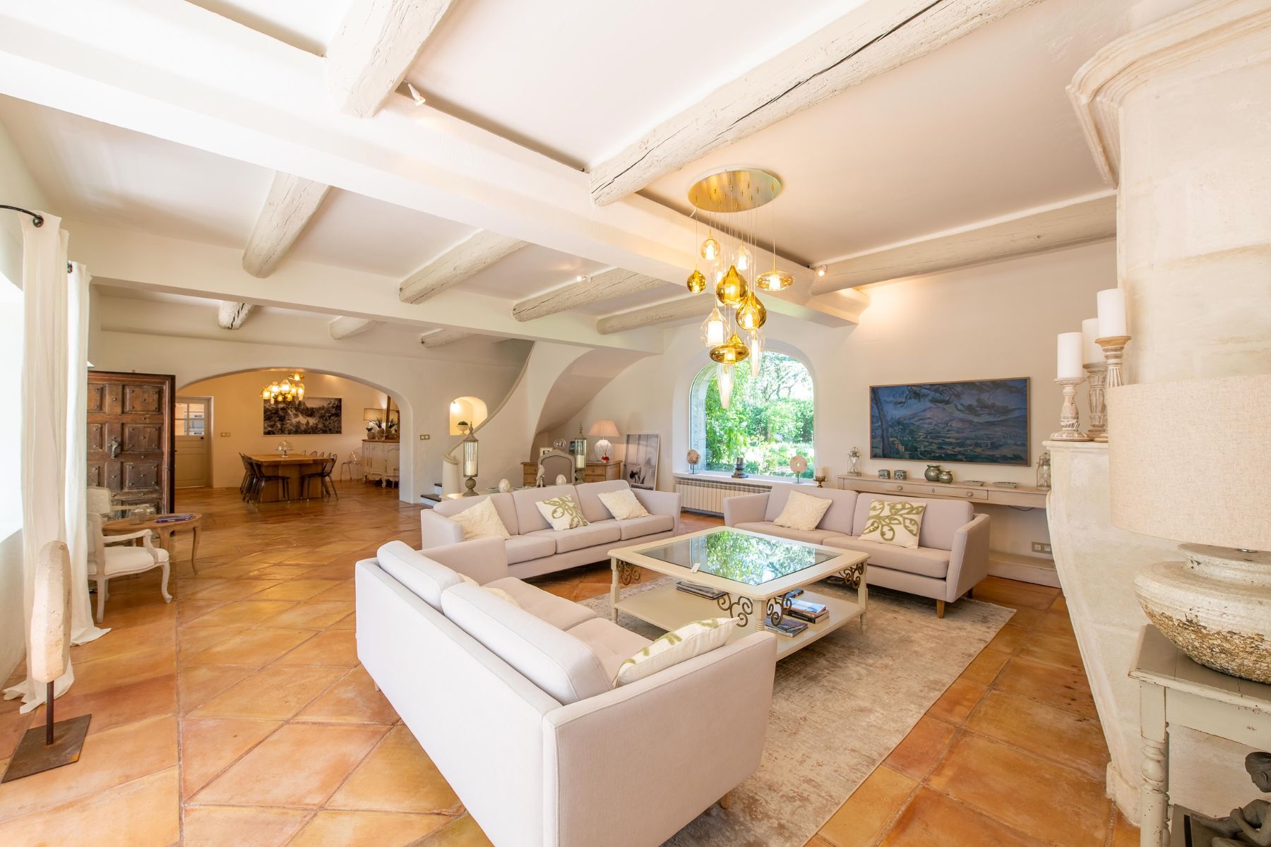 Living Room 1 at Mas de Cabrieres in Provence