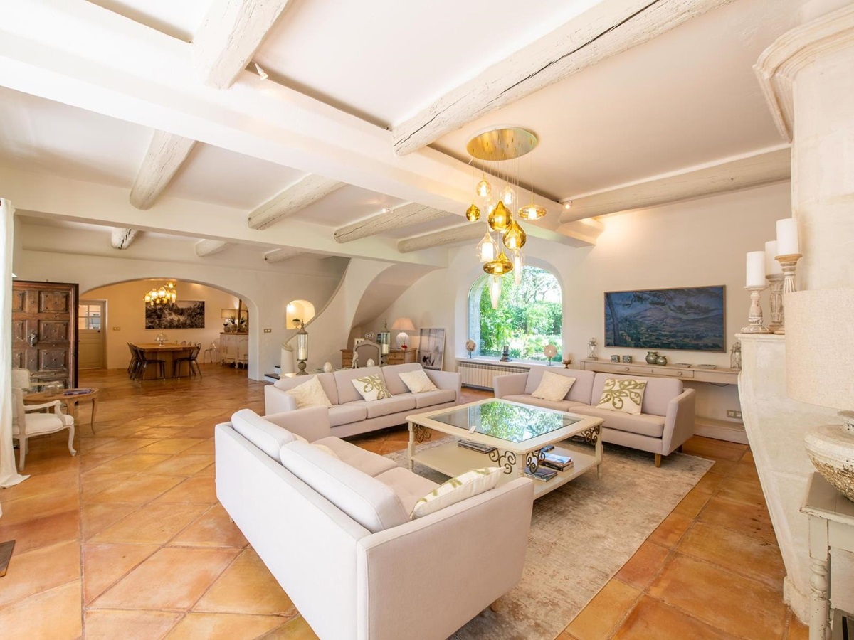 Living Room 1 at Mas de Cabrieres in Provence