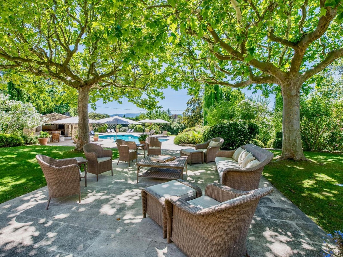Outdoor Seating at Mas de Cabrieres in Provence