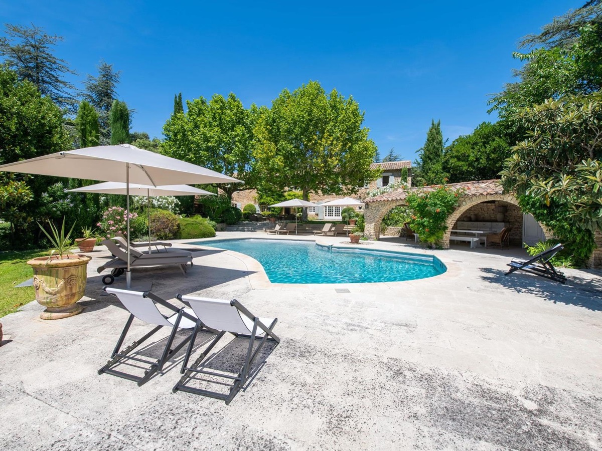 Swimming Pool at Mas de Cabrieres in Provence
