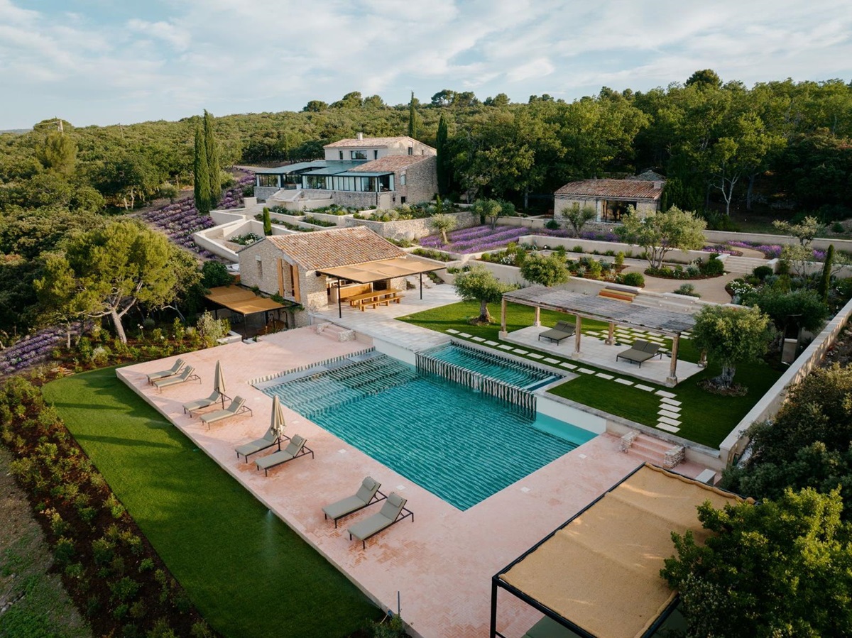 Full Exterior of Mas de Maillet in Provence