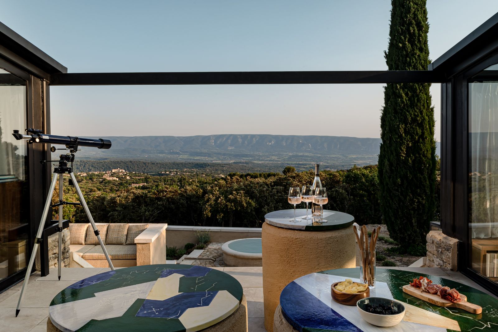 View from Mas de Maillet in Provence