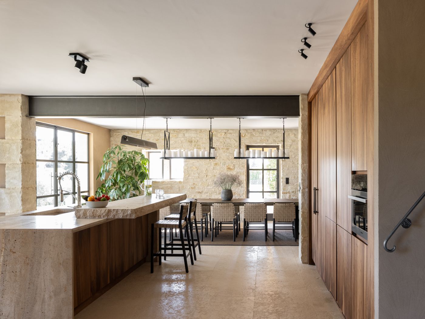 Kitchen space at Mas des Terres.