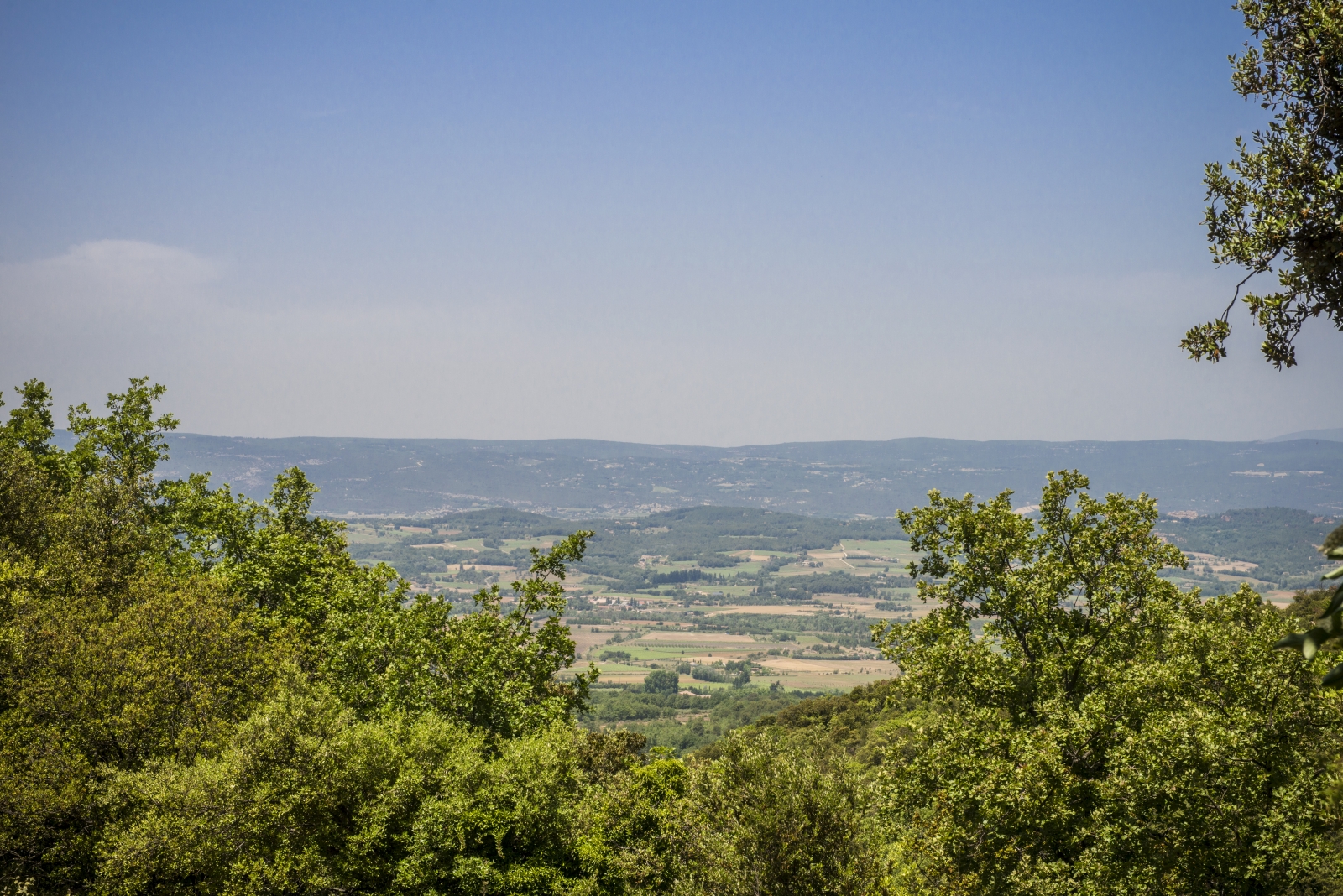 Countryside view from Mas du Buis in Provence, France