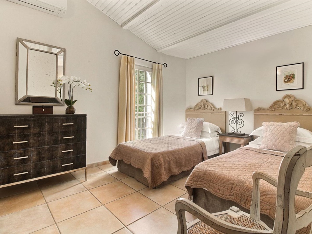 Twin Bedroom at Mas du Buis in Provence