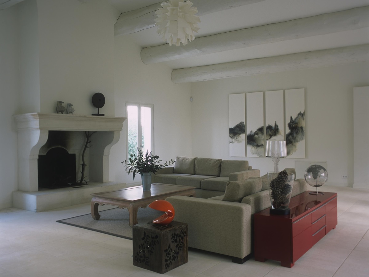 living room in Mas Jaisses, Provence