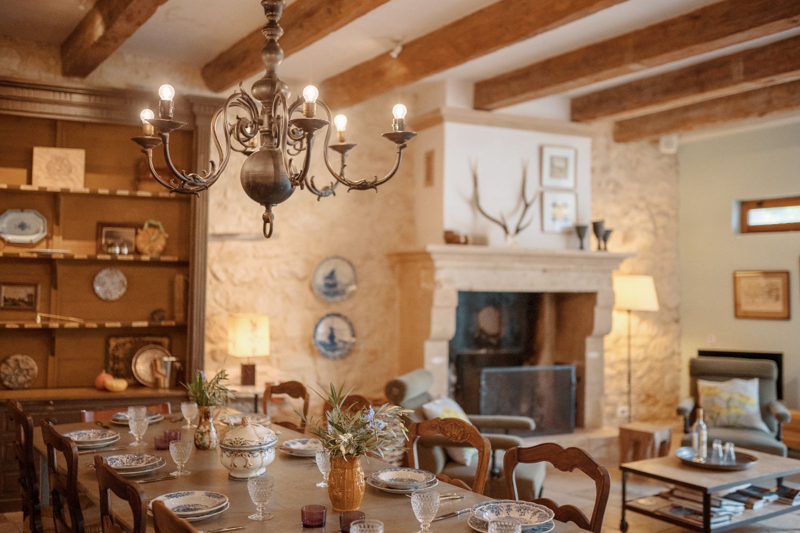 Dining Room at Mas Lila in Provence