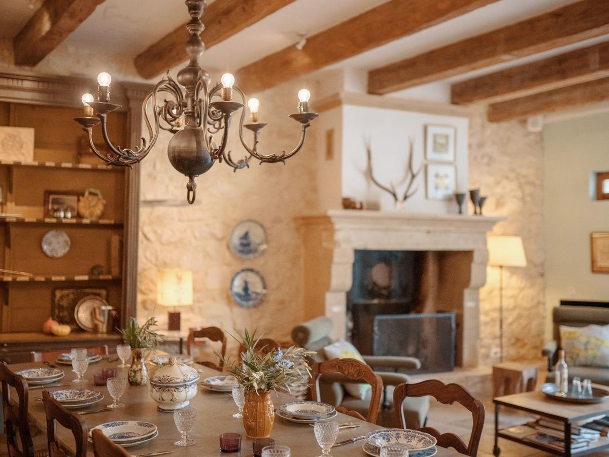 Dining Room at Mas Lila in Provence