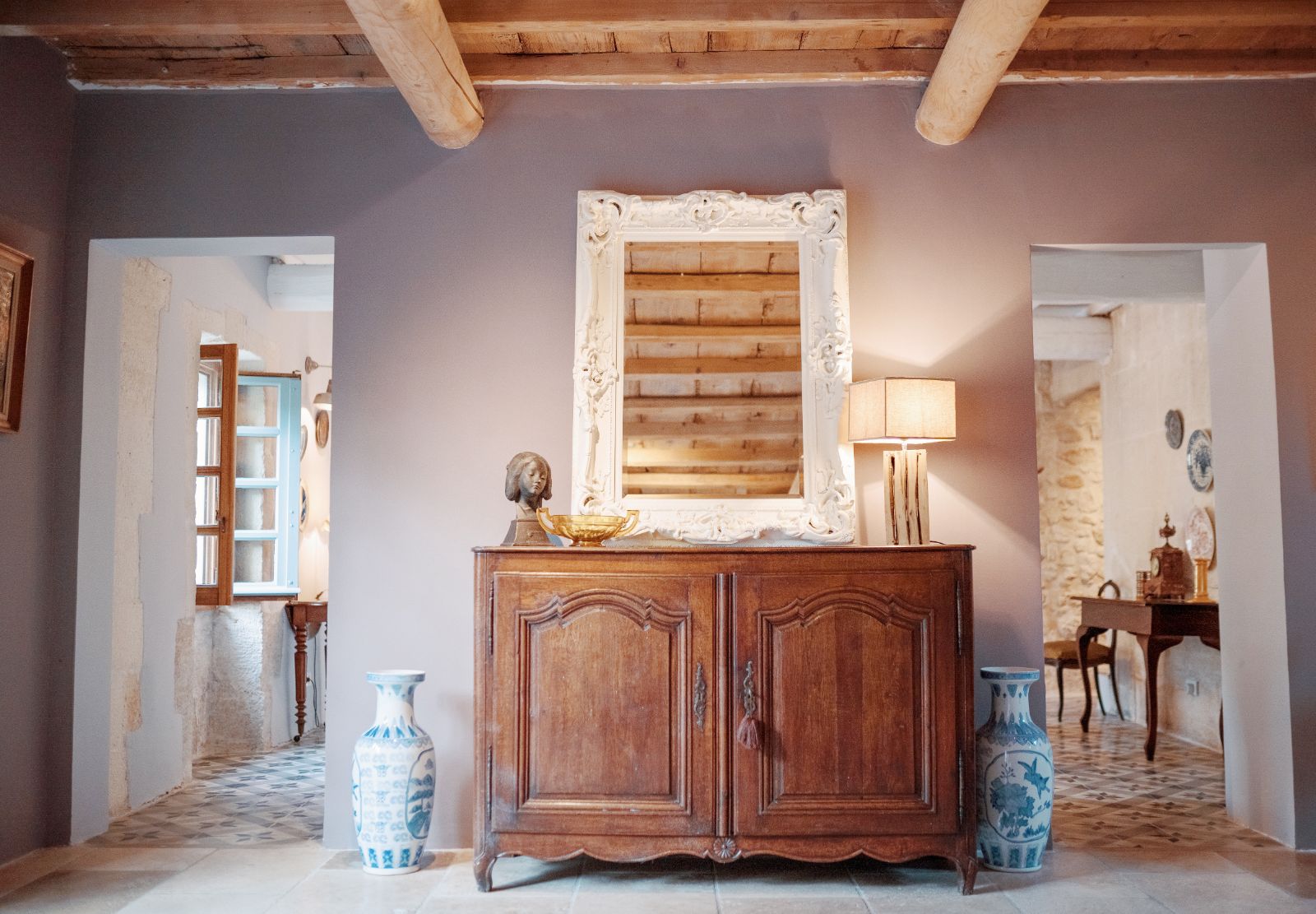 Entrance Hall at at Mas Lila in Provence