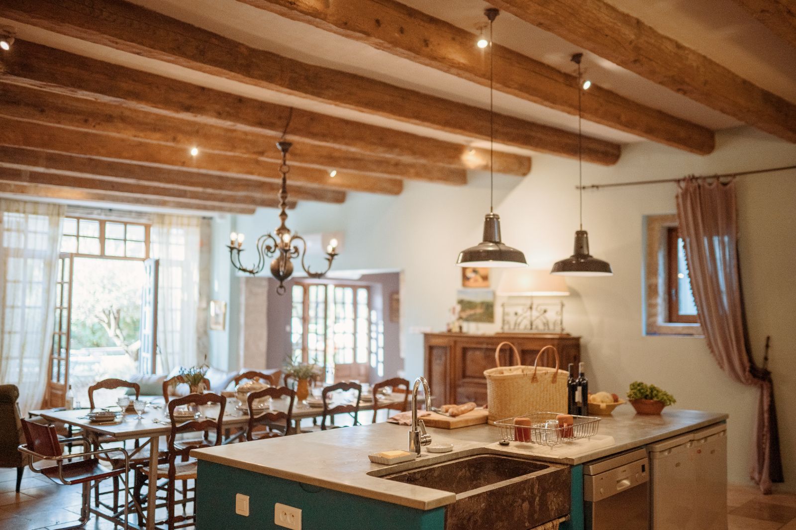 Kitchen at Mas Lila in Provence