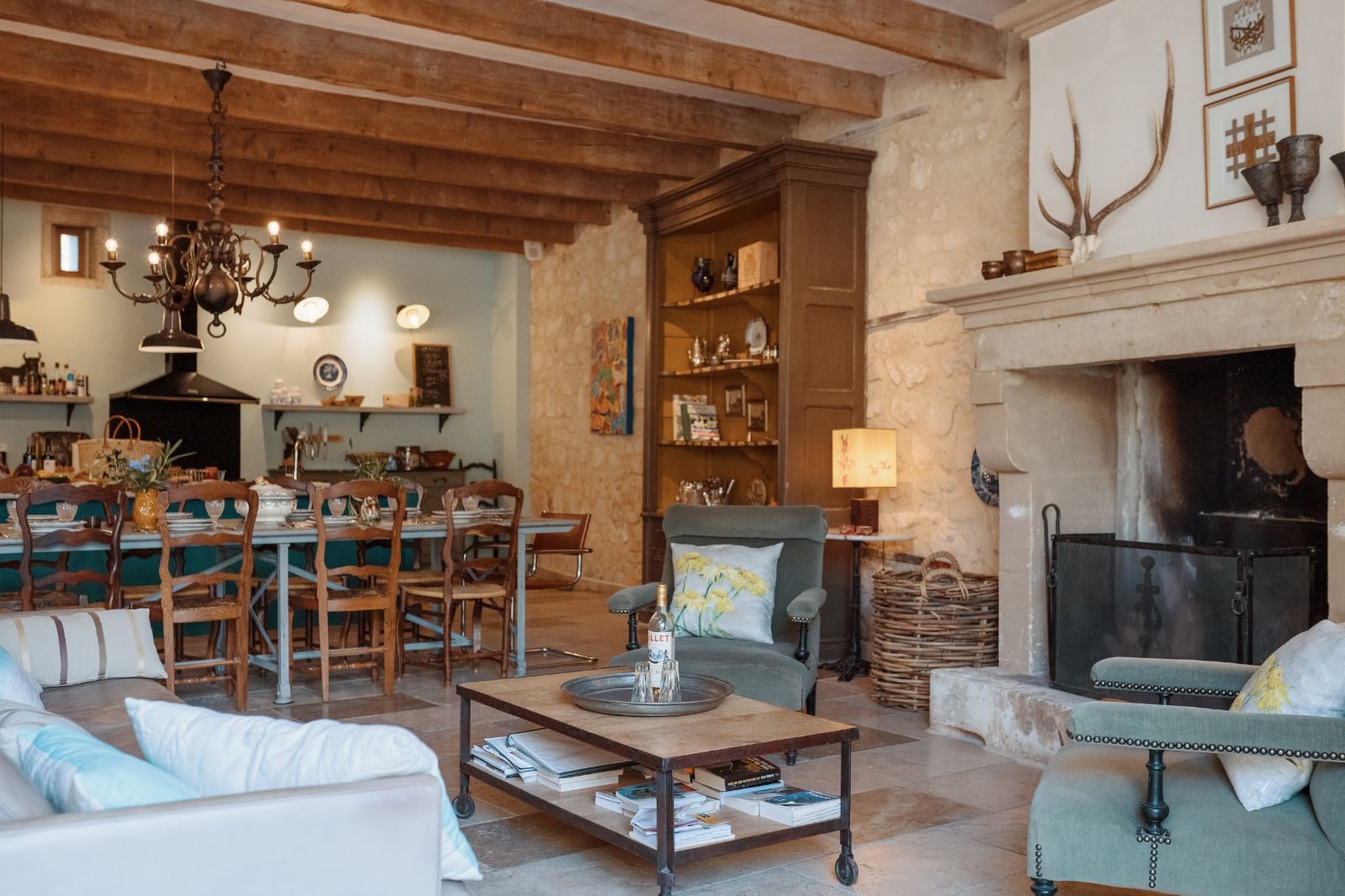 Living Room at Mas Lila in Provence