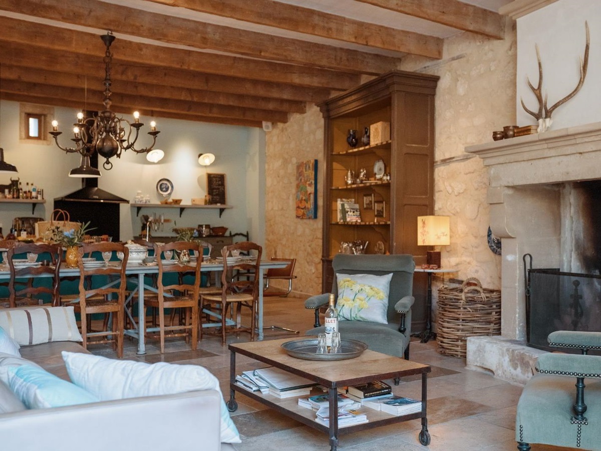 Living Room at Mas Lila in Provence