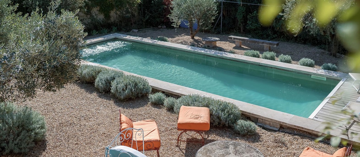 Swimming pool at Mas Lila villa in Provence
