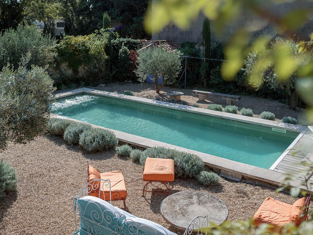 Swimming pool at Mas Lila villa in Provence