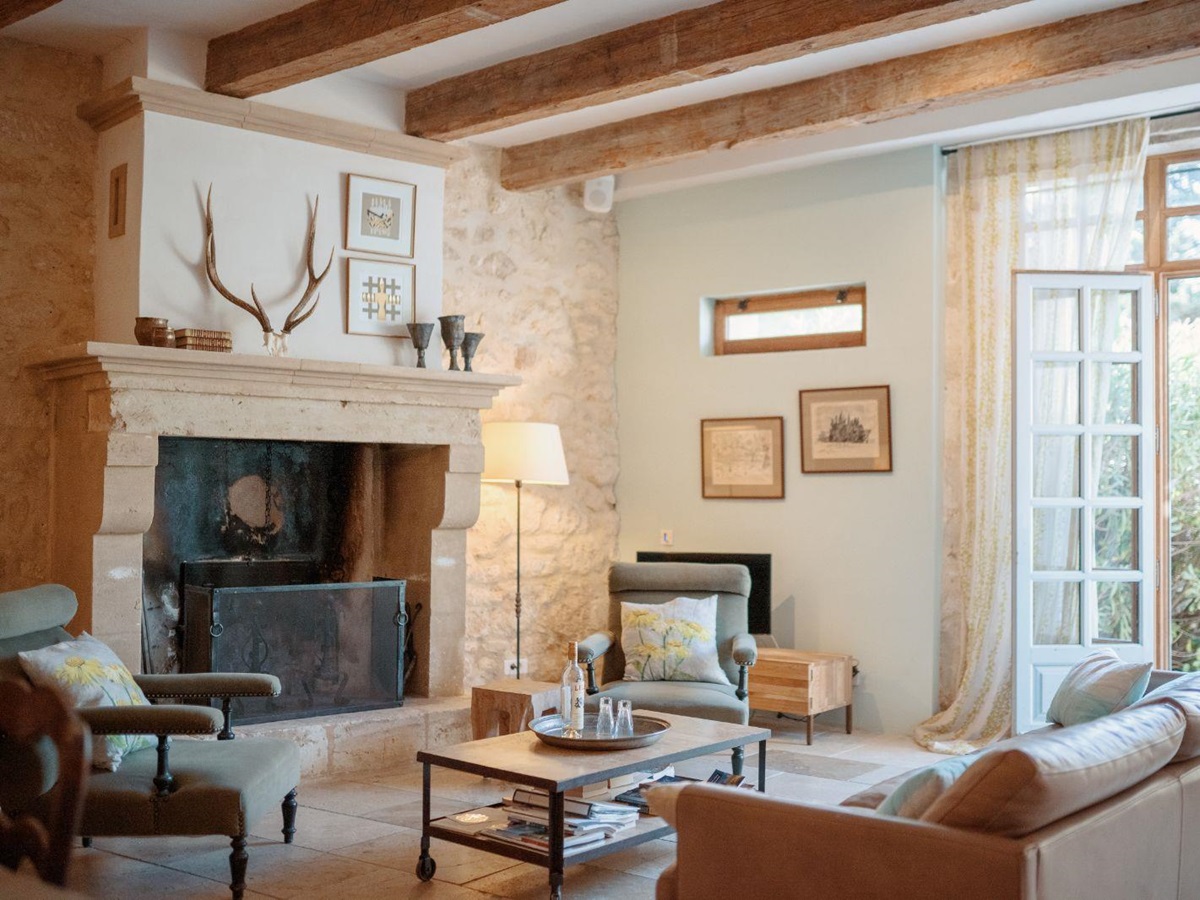 Sitting Room at Mas Lila in Provence
