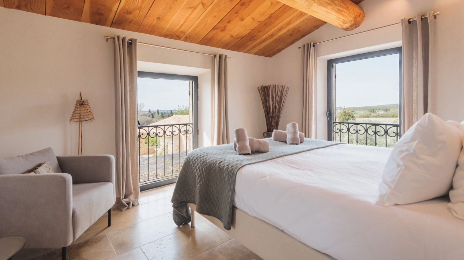 Bedroom 3 at Mas Maussane in Provence 