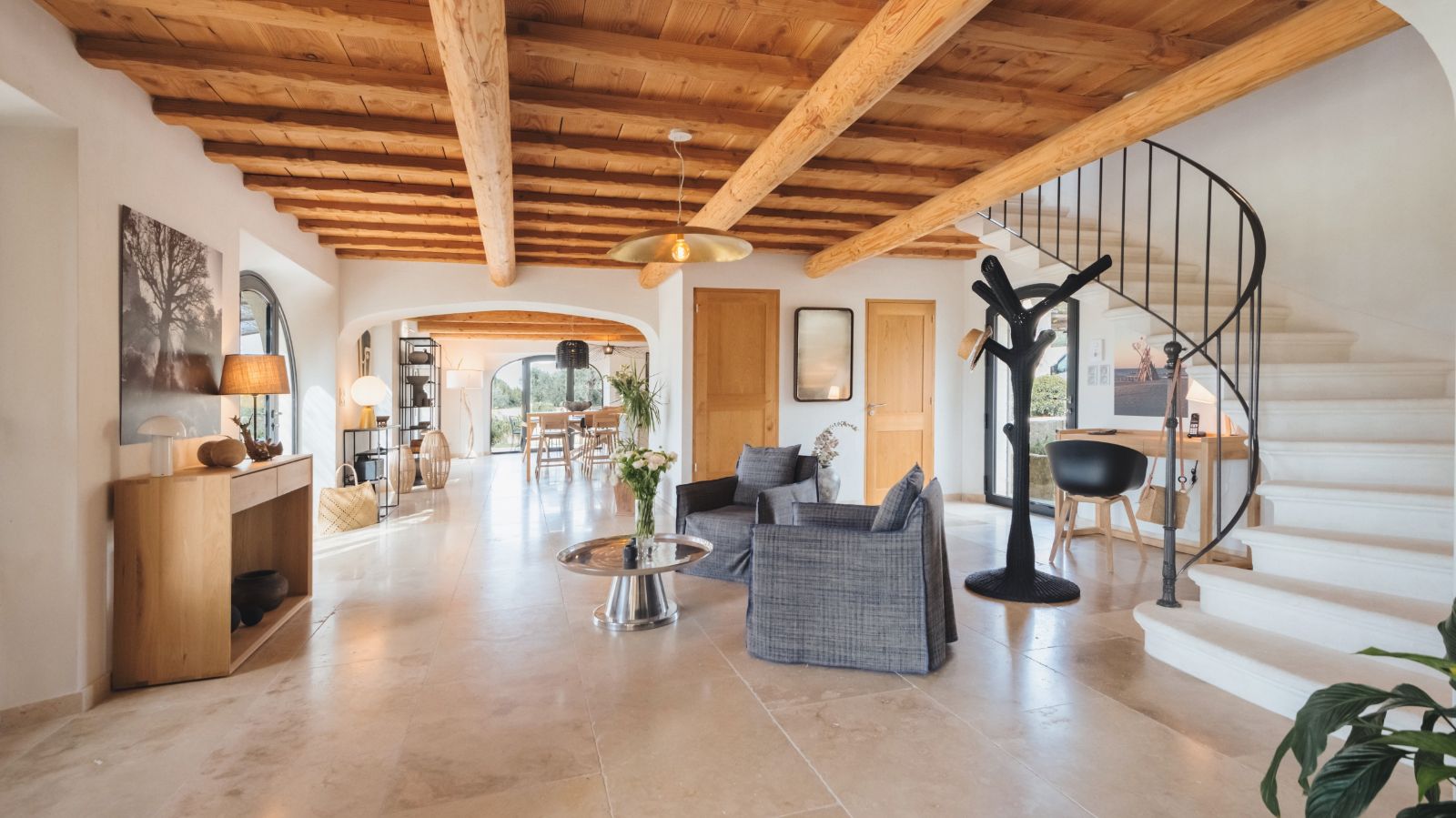 Foyer at Mas Maussane in Provence 