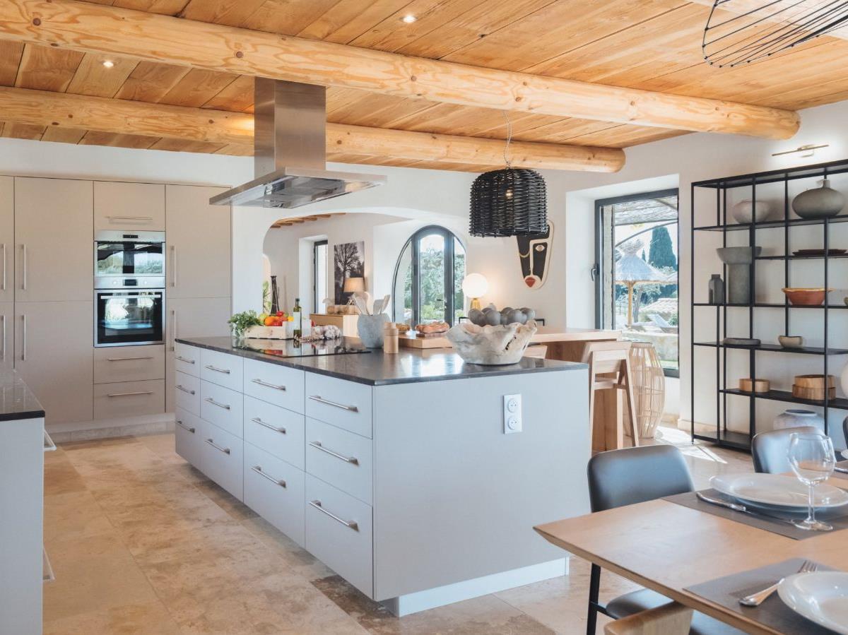 Kitchen View at Mas Maussane in Provence