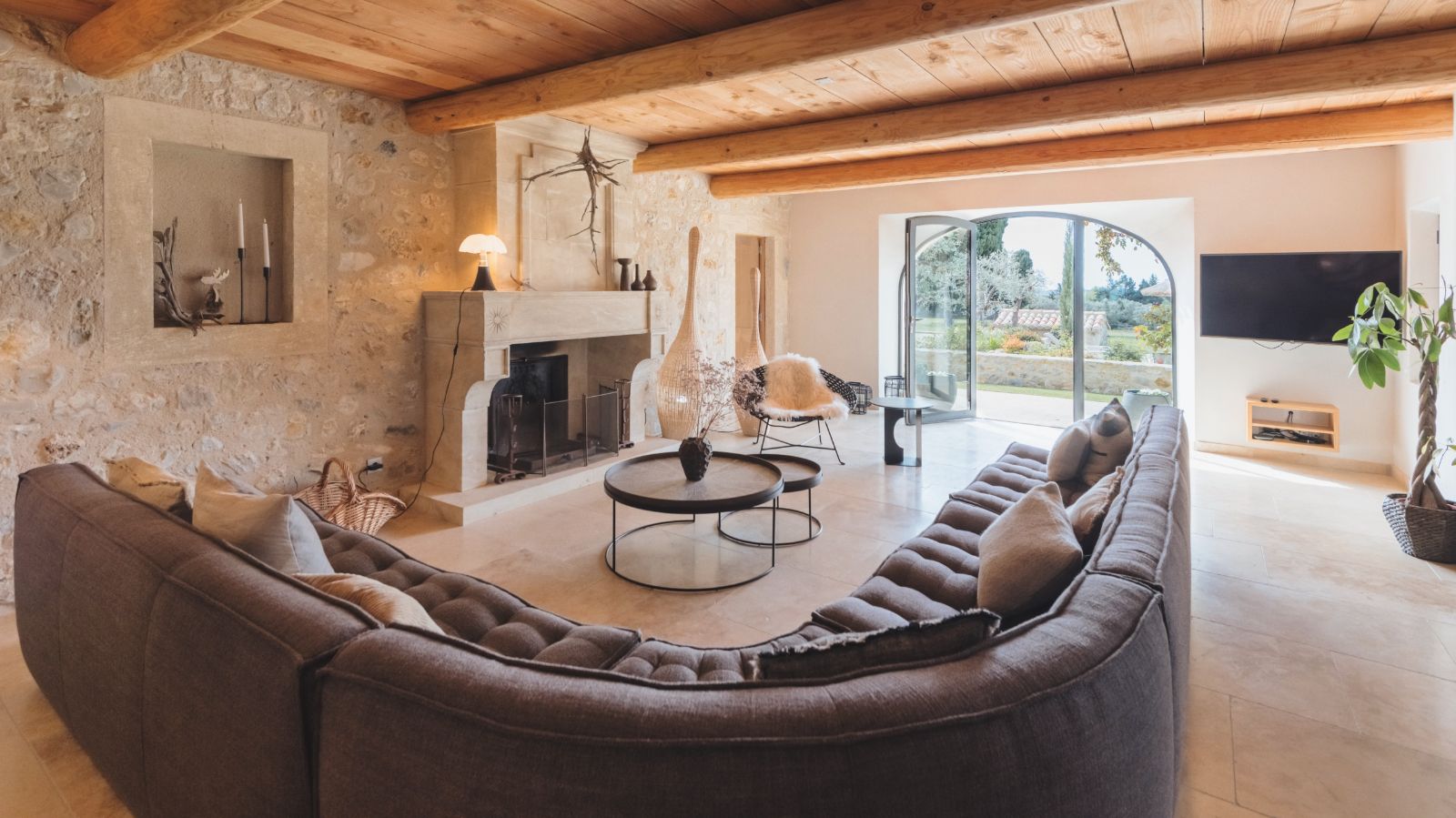 Living Room at Mas Maussane in Provence 