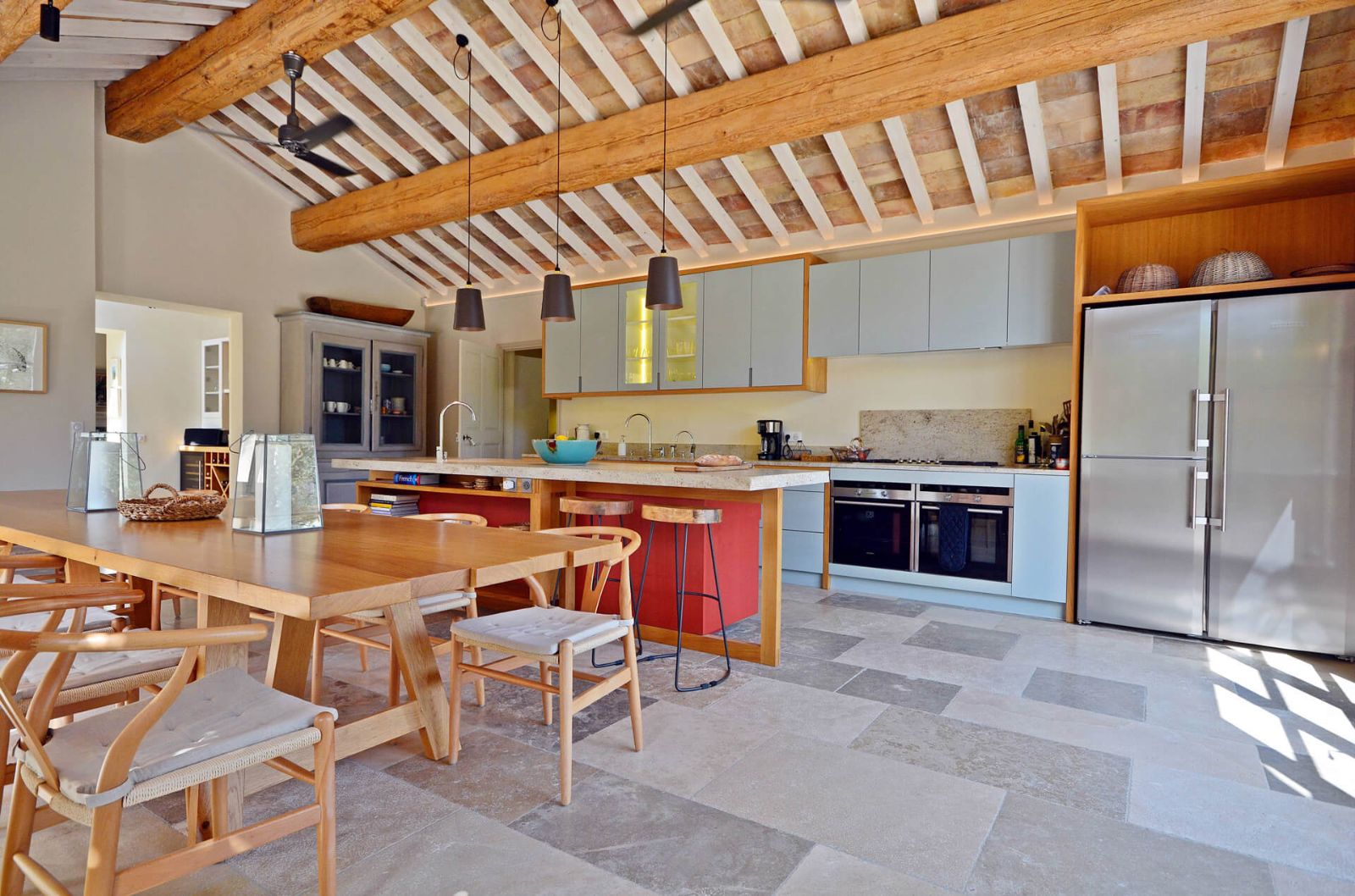 Kitchen at Mas Moulard in Provence