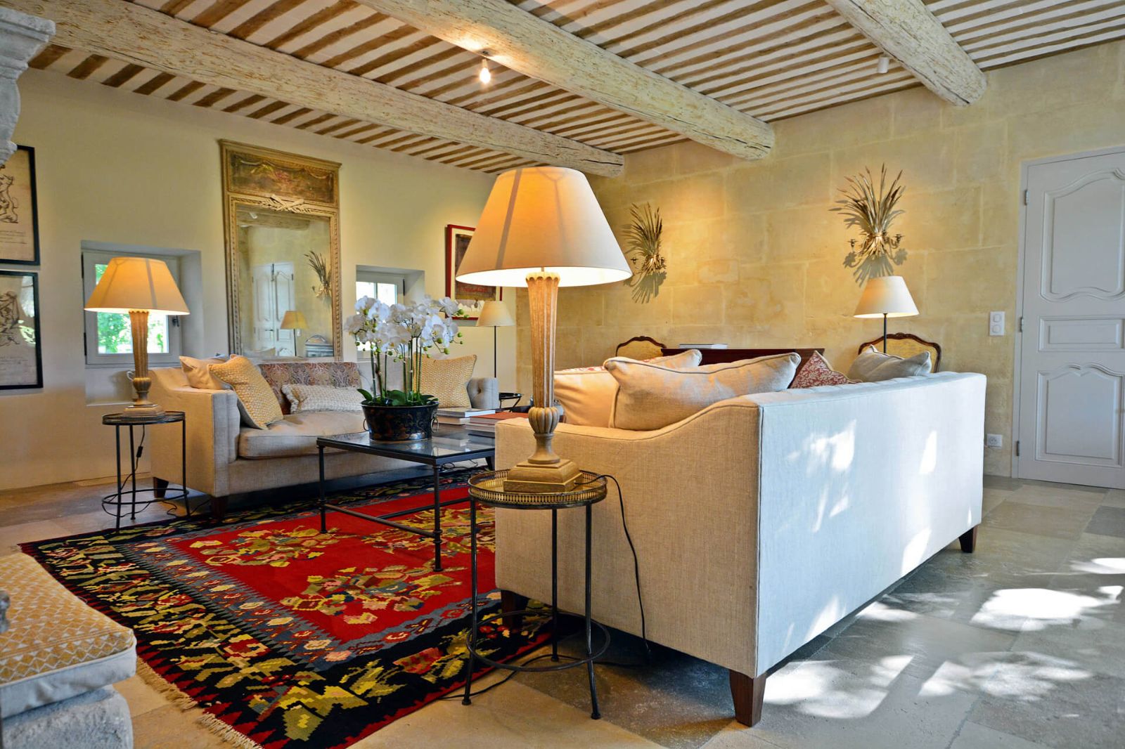Living Room at Mas Moulard in Provence