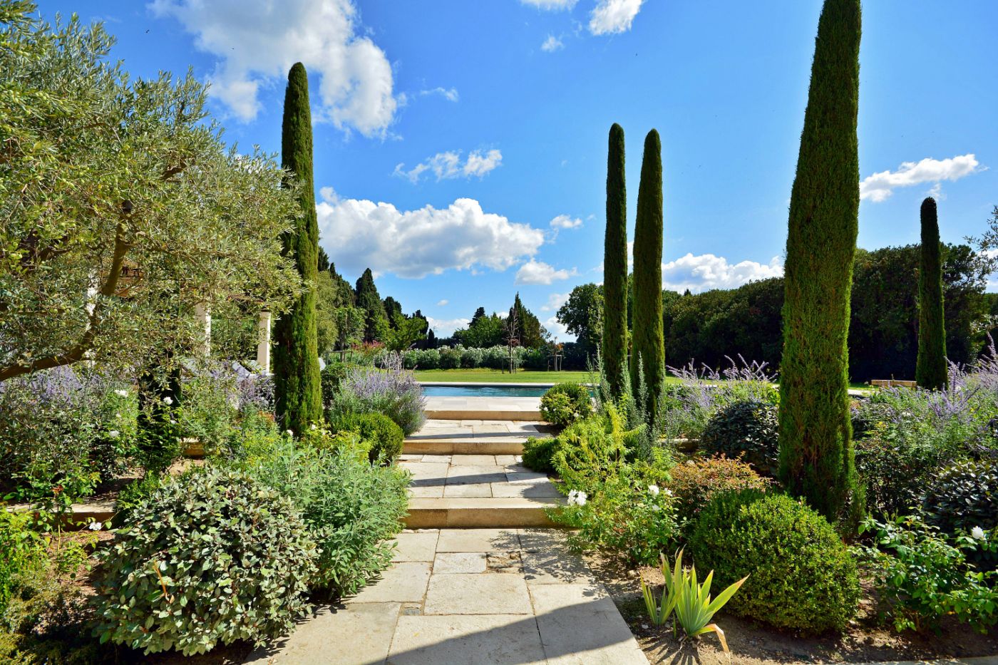 Pool View at Mas Moulard in Provence