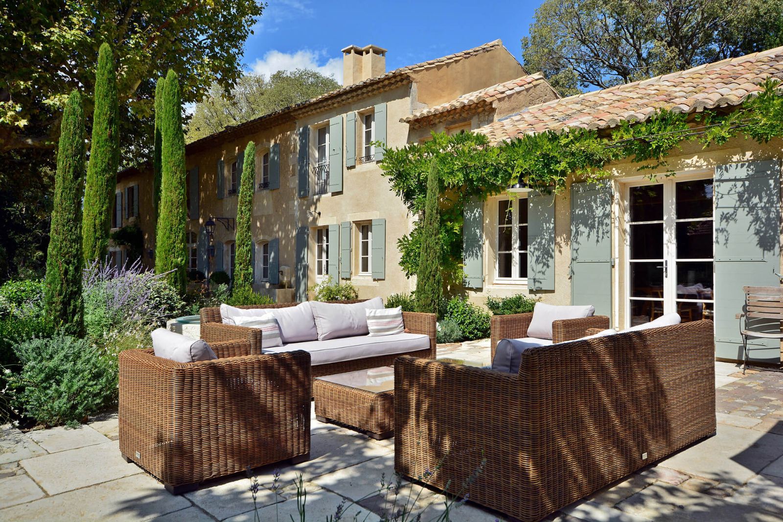 Seating at Mas Moulard in Provence