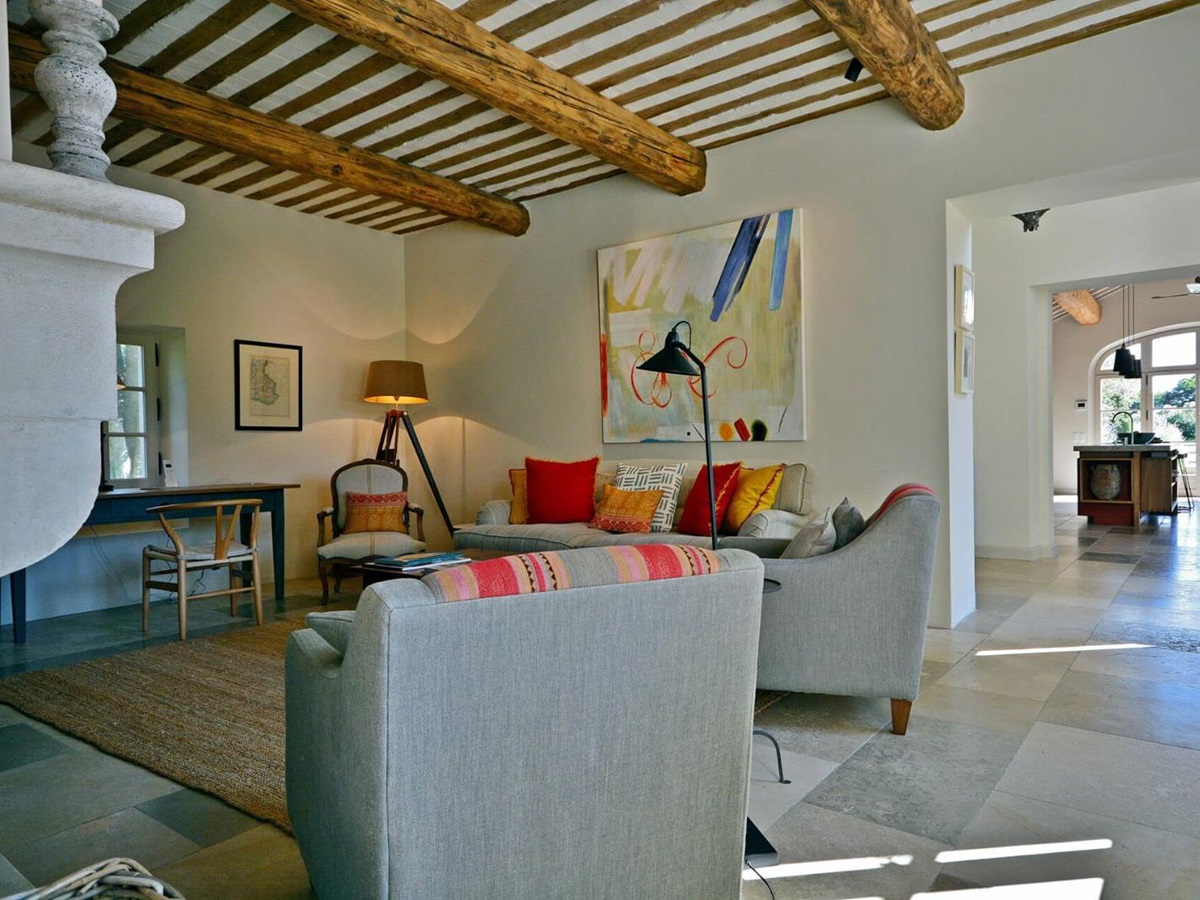 Sitting Room at Mas Moulard in Provence