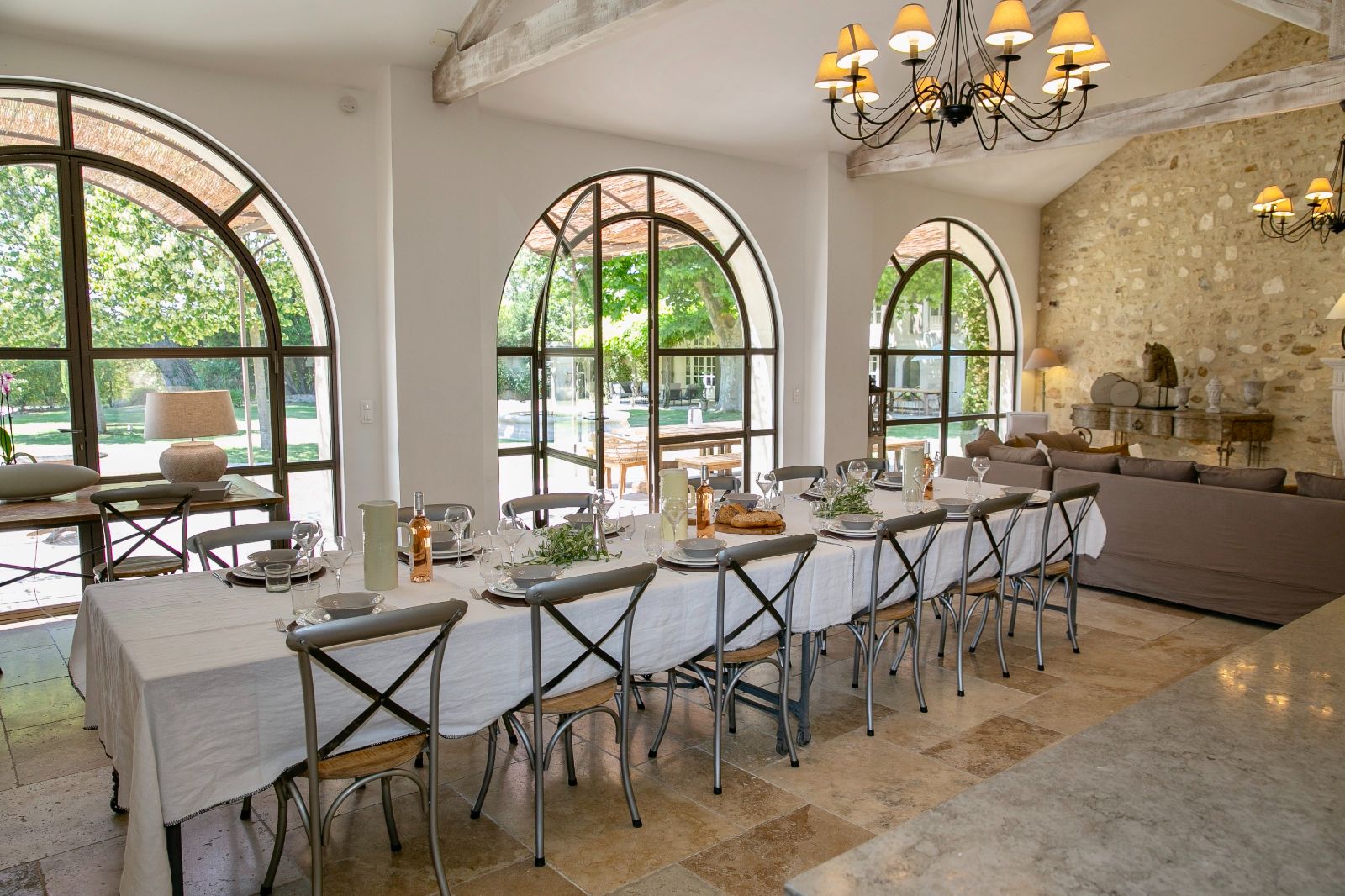Dining Room at Mas Peyre in Provence 
