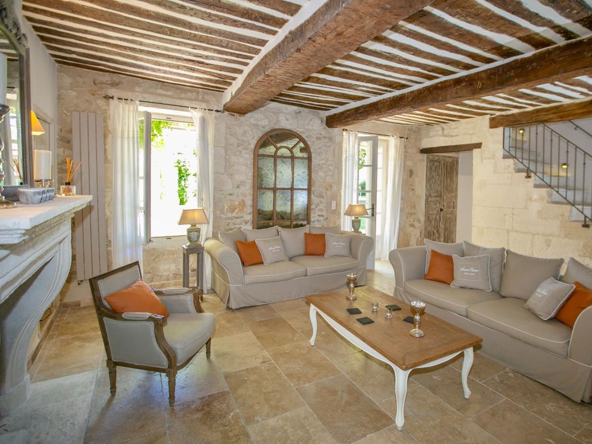 Sitting Room at Mas Peyre in Provence