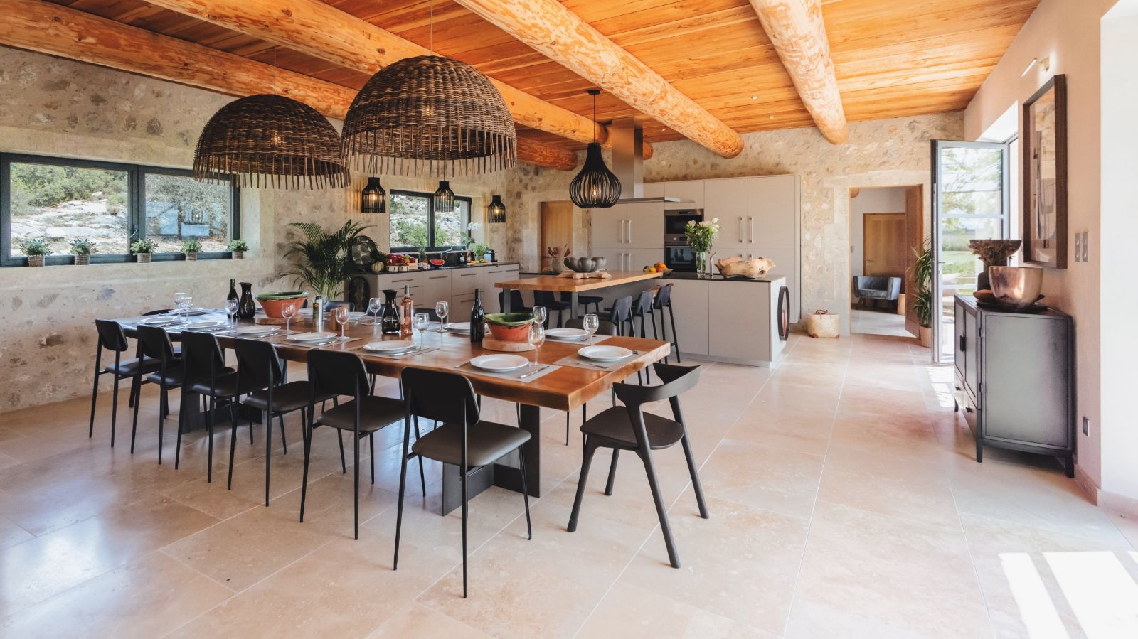 Dining Room at Mas Provencal in Provence