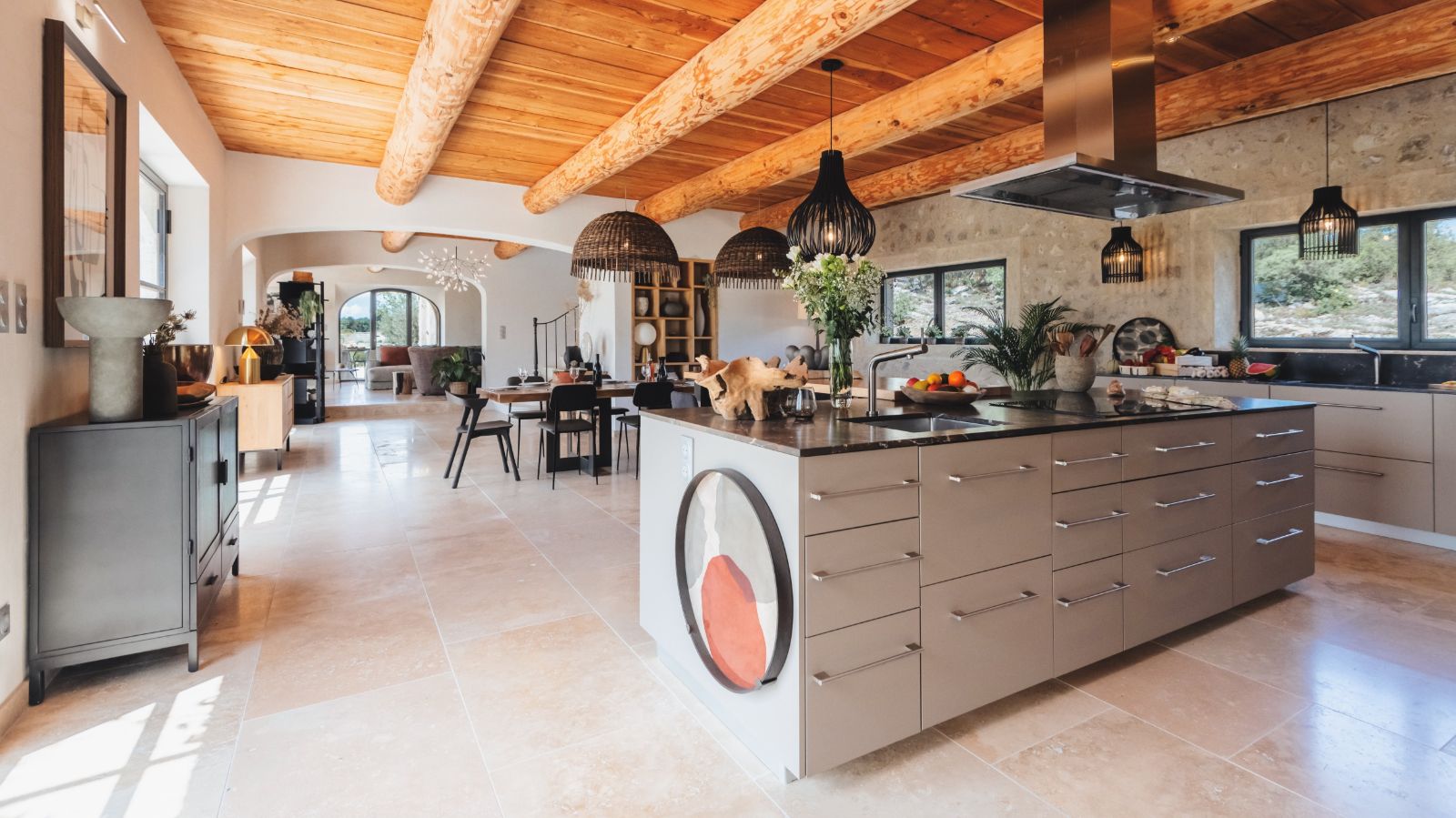 Kitchen at Mas Provencal in Provence