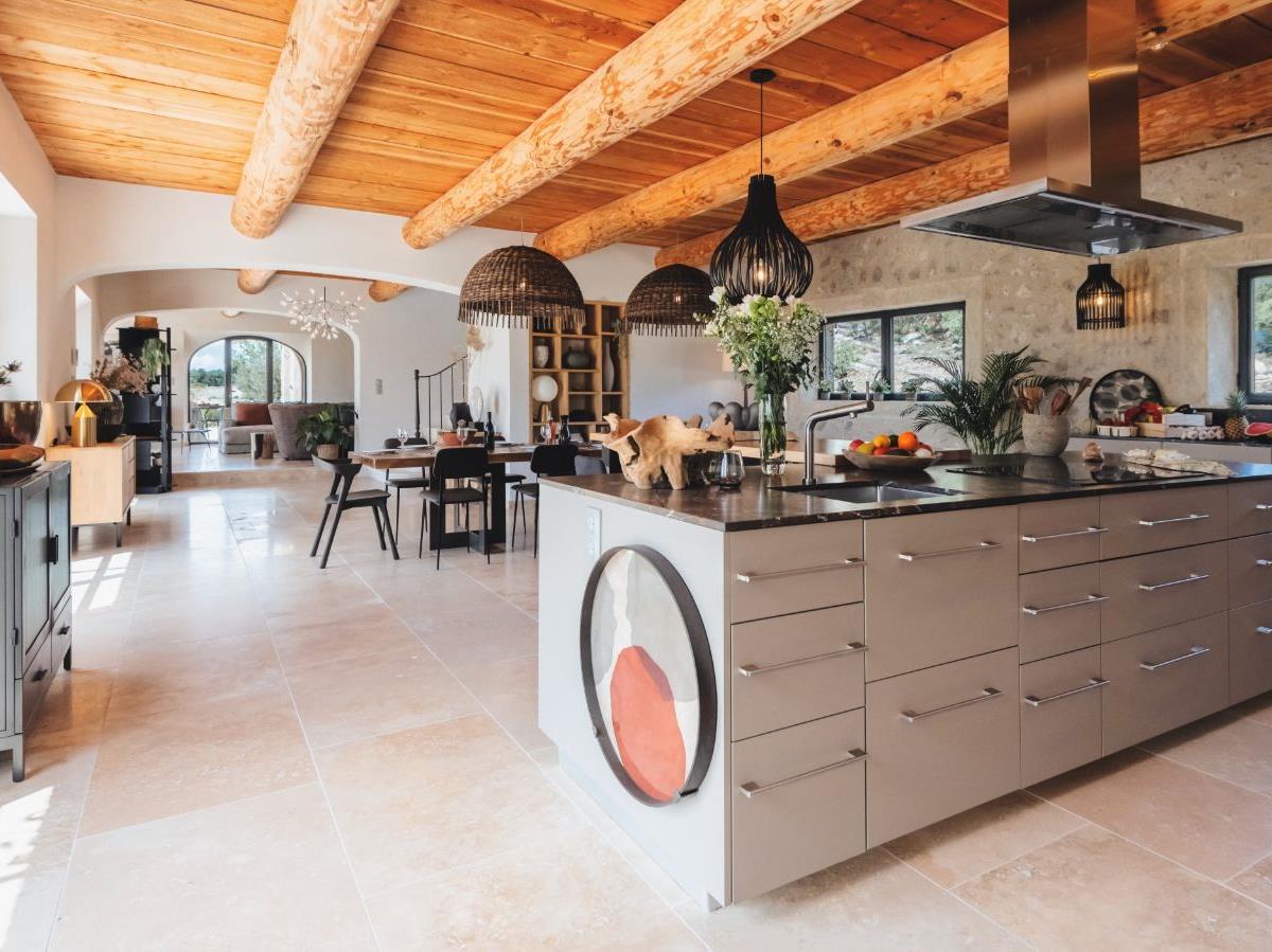 Kitchen at Mas Provencal in Provence
