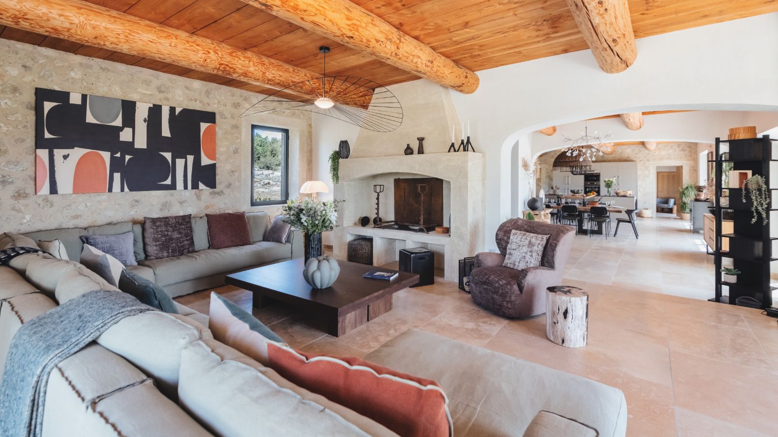 Living Room at Mas Provencal in Provence
