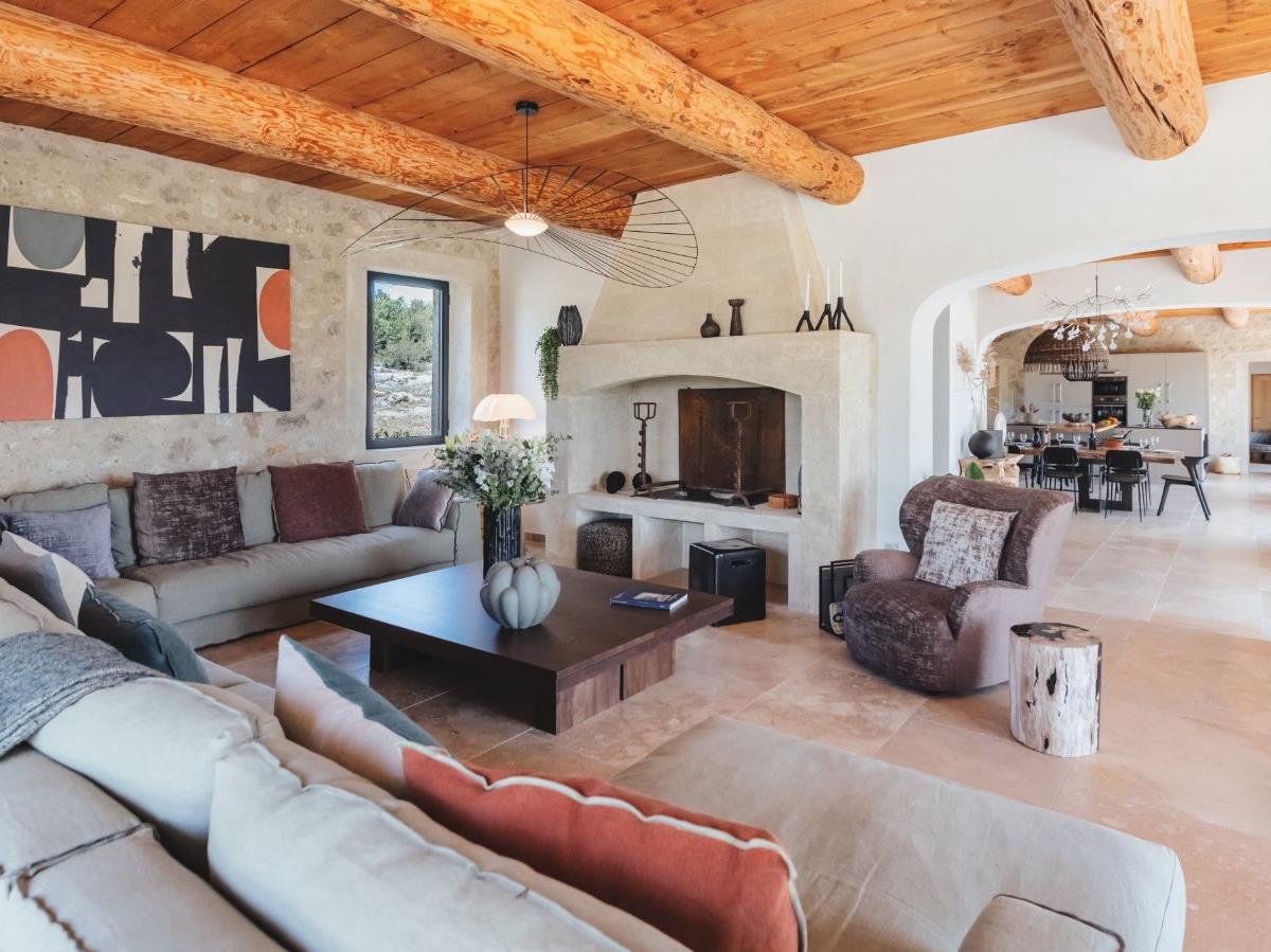 Living Room at Mas Provencal in Provence