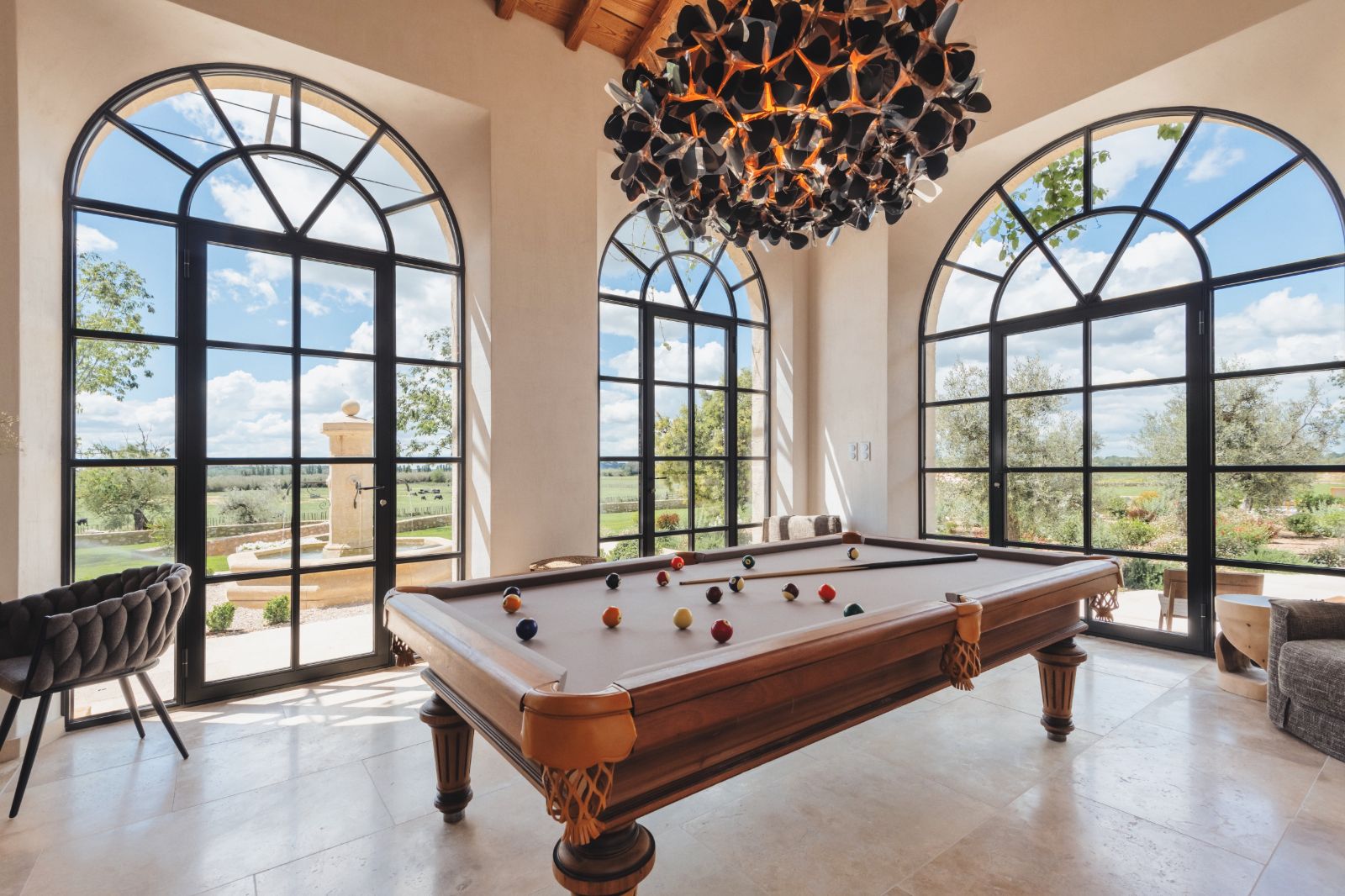 Pool Table at Mas Provencal in Provence